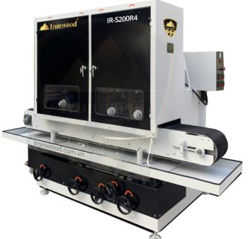 MÁY CHÀ NHÁM NƯỚC KIM LOẠI 4 TRỤC